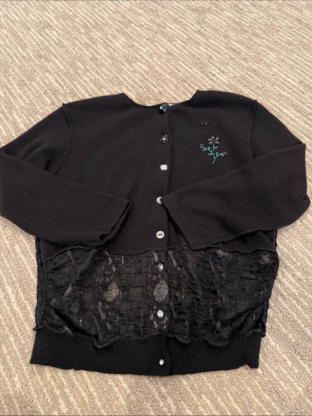 Claudette lace cardigan